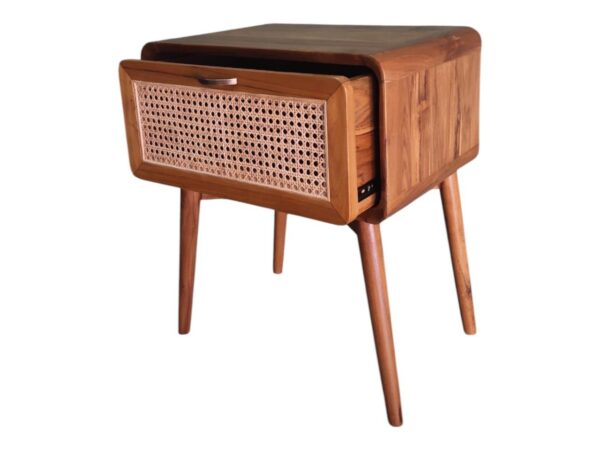 Bedside Laci 1 Rotan - Gambar 2