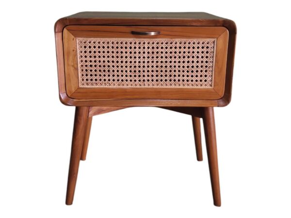 Bedside Laci 1 Rotan - Gambar 3